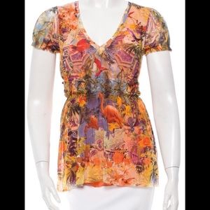 Vintage Jean Paul Gaultier Soleil Flamingo Top
